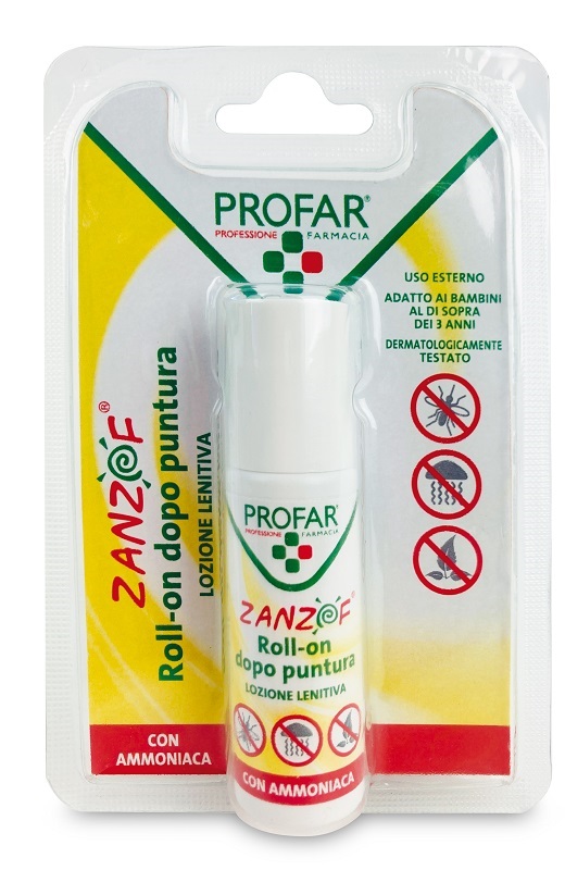 ZANZOF LOZIONE POST PUNTURA CON AMMONIACA ROLL-ON 20 ML PROFAR - Farmacia Mastrangelo 