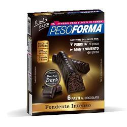 PESOFORMA BARRETTA DOUBLE DARK 6 PASTI 12 X 31 G - Farmacia Mastrangelo 