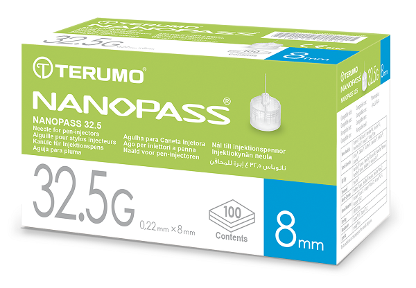 AGO PER PENNA DA INSULINA NANOPASS 32,5 GAUGE LUNGHEZZA 8 MM 100 PEZZI - Farmacia Mastrangelo 