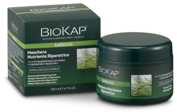 BIOKAP BELLEZZA MASCHERA NUTRIENTE/RIPARATRICE 200 ML BIOSLINE - Farmacia Mastrangelo 