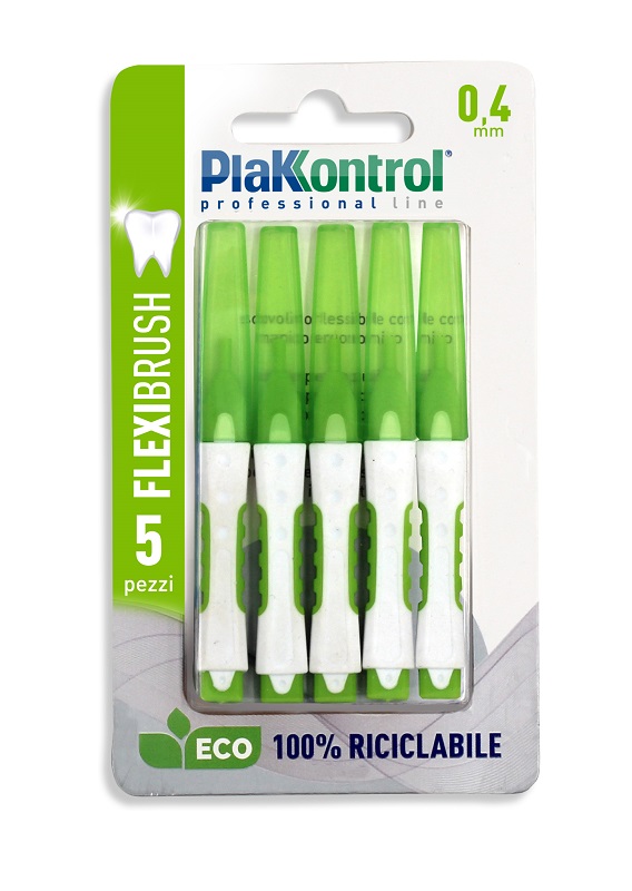 PLAKKONTROL SCOVOLINO INTERDENTALE FLEXI BRUSH04 BLISTER 5 PEZZI - Farmacia Mastrangelo 