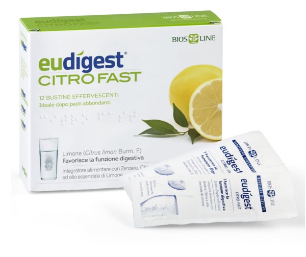 BIOSLINE EUDIGEST CITRO FAST 12 BUSTINE EFFERVESCENTI - Farmacia Mastrangelo 