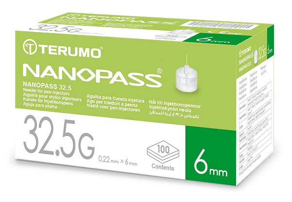 AGO PER PENNA DA INSULINA NANOPASS 32,5 GAUGE LUNGHEZZA 6 MM 100 PEZZI - Farmacia Mastrangelo 