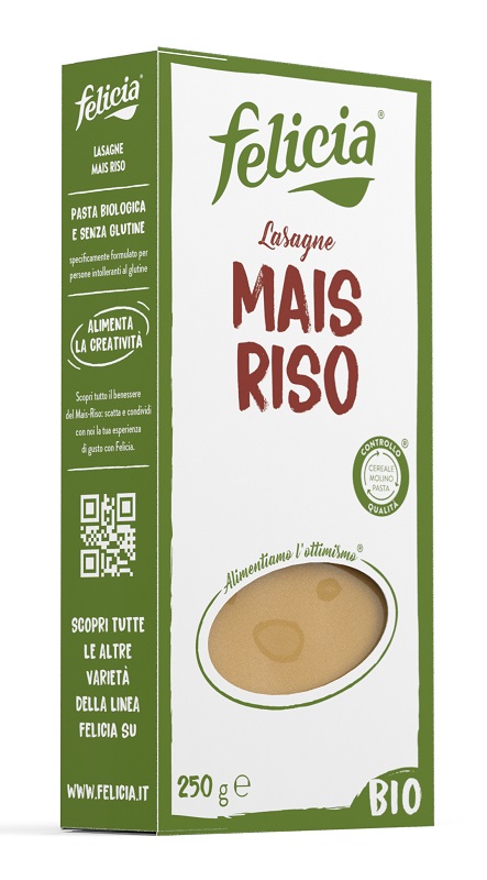 FELICIA PASTA BIOLOGICA MAIS/RISO LASAGNE 250 G - Farmacia Mastrangelo 