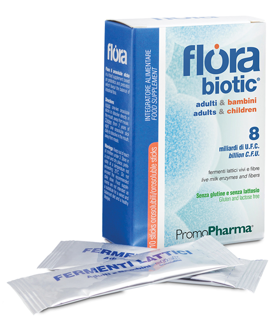 FLORA 8 10 STICK OROSOLUBILI ADULTI E BAMBINI - Farmacia Mastrangelo 