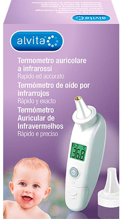 ALVITA TERMOMETRO AURICOLARE A INFRAROSSI - Farmacia Mastrangelo 