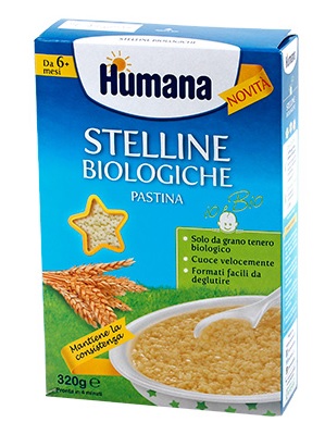 HUMANA STELLINE PASTINA BIOLOGICA 320 G - Farmacia Mastrangelo 