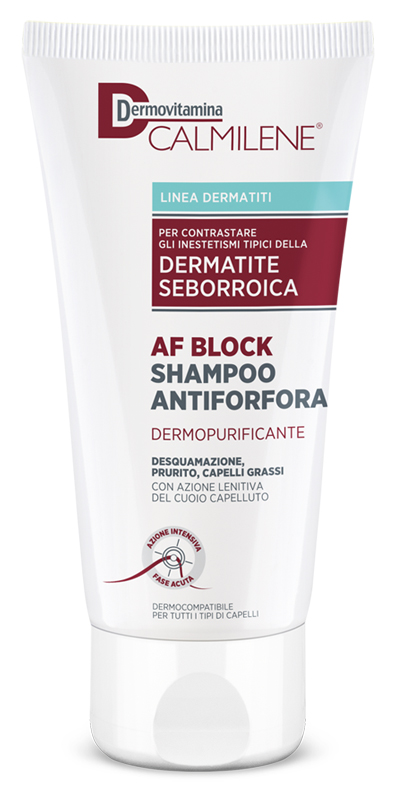 DERMOVITAMINA CALMILENE AF BLOCK SHAMPOO ANTIFORFORA DERMOPURIFICANTE DERMATITE SEBORROICA 200 ML - Farmacia Mastrangelo 