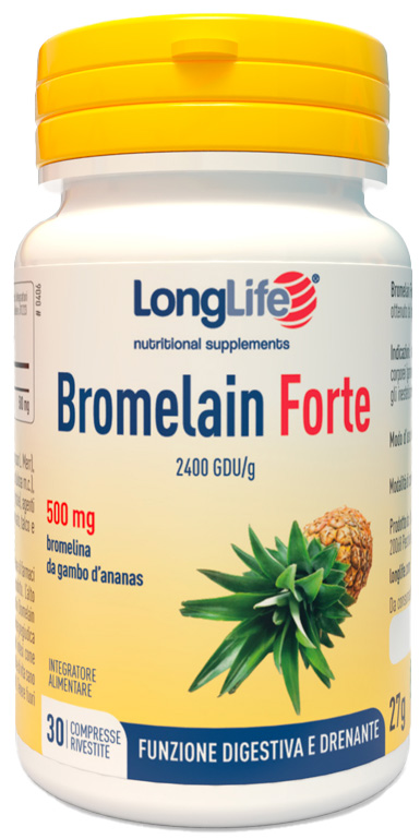 LONGLIFE BROMELAIN FORTE 30 COMPRESSE - Farmacia Mastrangelo 