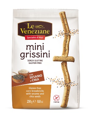 LE VENEZIANE MINI GRISSINI SESAMO E CHIA 250 G - Farmacia Mastrangelo 