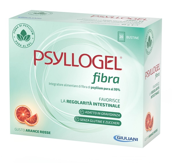 PSYLLOGEL FIBRA ARANCE ROSSE 10 BUSTINE 43 G - Farmacia Mastrangelo 