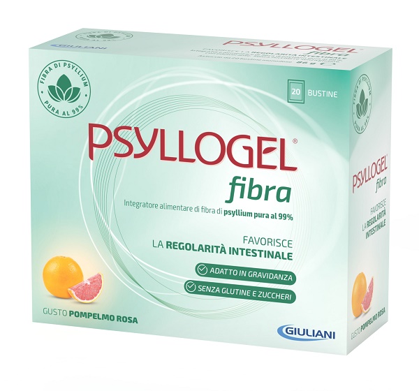 PSYLLOGEL FIBRA POMPELMO ROSA 20 BUSTINE - Farmacia Mastrangelo 