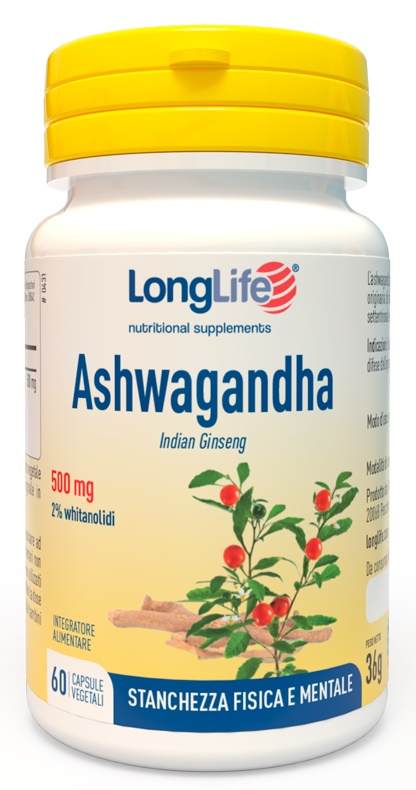 LONGLIFE ASHWAGANDHA 60 CAPSULE 500 MG - Farmacia Mastrangelo 