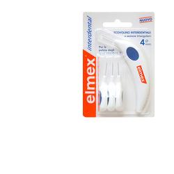 ELMEX INTERDENTAL SCOVOLINO INTERDENTALE 4 MM 6 TESTINE + MANICO - Farmacia Mastrangelo 