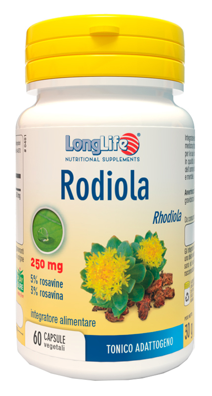 LONGLIFE RODIOLA 60 CAPSULE VEGETALI - Farmacia Mastrangelo 