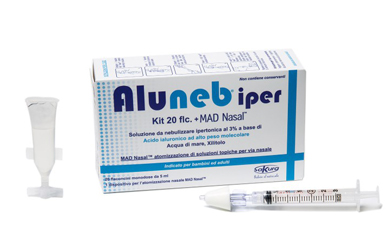 ALUNEB KIT SOLUZIONE IPERTONICA 3% 20 FLACONCINI + MAD NASAL ATOMIZZATORE - Farmacia Mastrangelo 