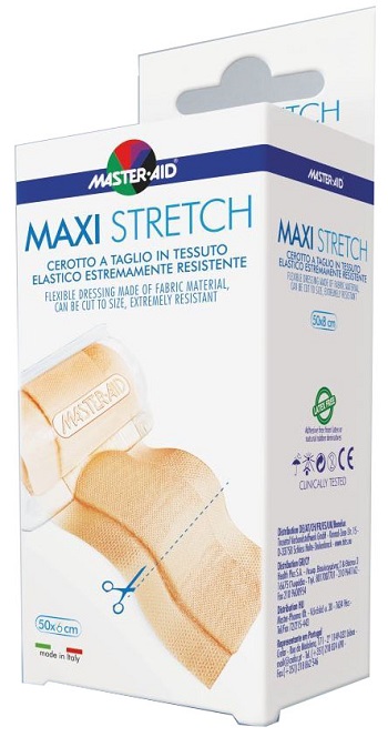 MASTER-AID STRETCH CEROTTO A TAGLIO IN TESSUTO ELASTICO RESISTENTE 50 X 6 CM - Farmacia Mastrangelo 