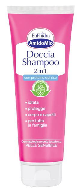 EUPHIDRA AMIDOMIO DOCCIA SHAMPOO 2 IN 1 250 ML - Farmacia Mastrangelo 