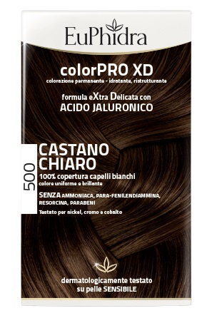 EUPHIDRA COLORPRO XD 500 CAST CHIARO GEL COLORANTE CAPELLI IN FLACONE + ATTIVANTE + BALSAMO + GUANTI - Farmacia Mastrangelo 