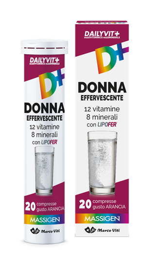 MASSIGEN DONNA MULTIVITAMINICO E MULTIMINERALE EFFERVESCENTE 20 COMPRESSE - Farmacia Mastrangelo 