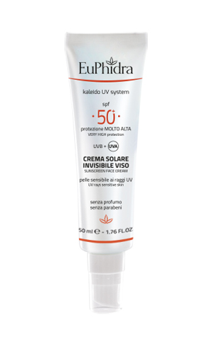 EUPHIDRA KALEIDO UV SYSTEM CREMA SOLARE VISO 50+ INVISIBLE - Farmacia Mastrangelo 