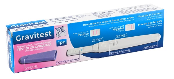 TEST GRAVIDANZA GRAVITEST 1 PEZZO GAMMADIS - Farmacia Mastrangelo 
