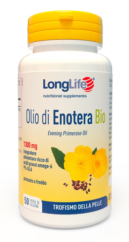 LONGLIFE OLIO ENOTERA BIO 1300 MG 50 PERLE IN GELATINA - Farmacia Mastrangelo 