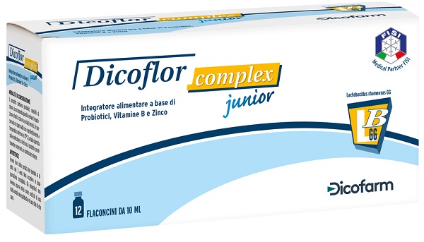 DICOFLOR COMPLEX JUNIOR 12 FLACONI DA 10 ML - Farmacia Mastrangelo 