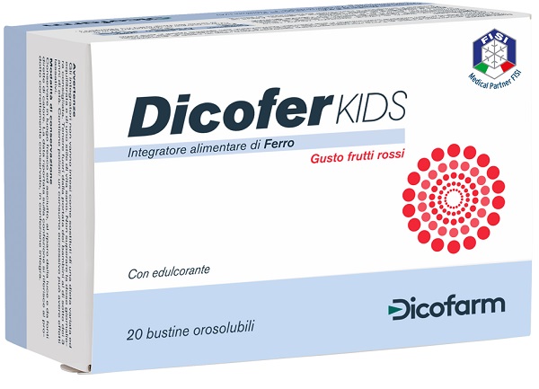DICOFER KIDS 20 BUSTINE OROSOLUBILI - Farmacia Mastrangelo 