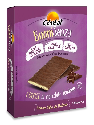 CEREAL BUONI SENZA GOLOSI CIOCCOLATO FONDENTE 6 X 17 G - Farmacia Mastrangelo 