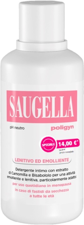 SAUGELLA POLIGYN PH NEUTRO LENITIVO ED EMOLLIENTE 500 ML TAGLIO PREZZO - Farmacia Mastrangelo 