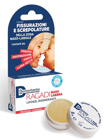 DERMOVITAMINA RAGADI NASO E LABBRA LIPOGEL RIGENERANTE 8 ML - Farmacia Mastrangelo 