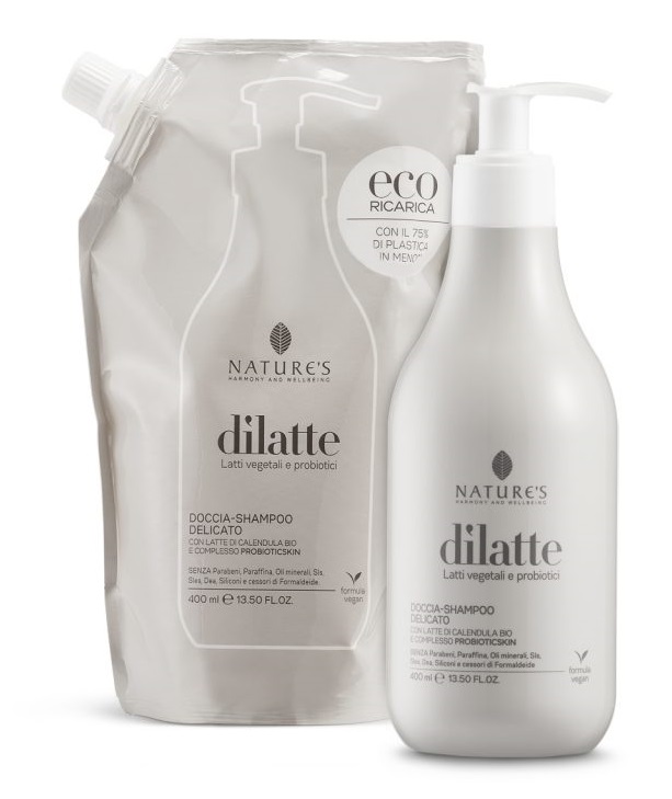 NATURE'S DILATTE DOCCIASHAMPOO RICARICA 400 ML - Farmacia Mastrangelo 