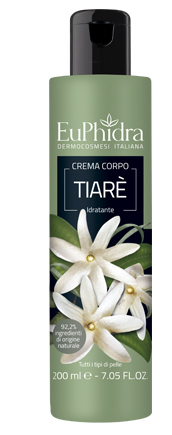 EUPHIDRA CREMA CORPO IDRATANTE TIARE' IN FLACONE CON ETICHETTA - Farmacia Mastrangelo 