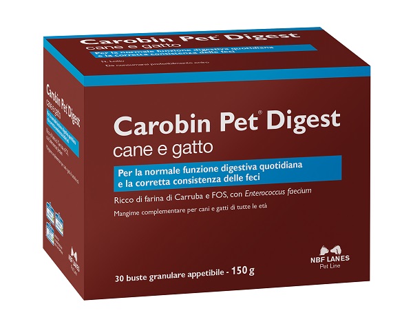 CAROBIN PET DIGEST GRANULARE 30 BUSTE DA 5 G - Farmacia Mastrangelo 