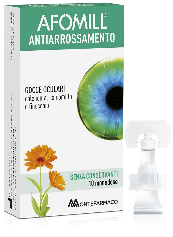 AFOMILL ANTIARROSSAMENTO SENZA CONSERVANTI 10 FIALE DA 0,5 ML - Farmacia Mastrangelo 
