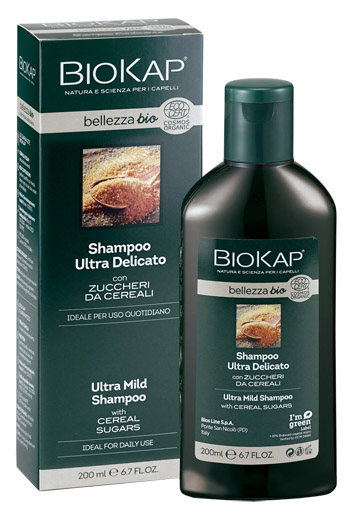 BIOKAP BELLEZZA BIO SHAMPOO ULTRA DELICATO COSMOS ECOCERT 200 ML BIOSLINE - Farmacia Mastrangelo 