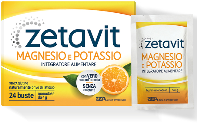 ZETAVIT MAGNESIO POTASSIO 24 BUSTINE DA 4 G - Farmacia Mastrangelo 