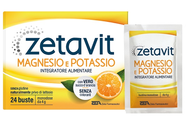 ZETAVIT MAGNESIO POTASSIO SENZA ZUCCHERO 24 BUSTINE DA 6 G - Farmacia Mastrangelo 