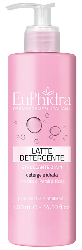 EUPHIDRA LATTE DETERGENTE STRUCCANTE 2IN1 400 ML - Farmacia Mastrangelo 
