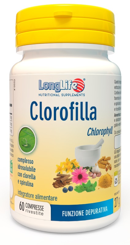 LONGLIFE CLOROFILLA 60 COMPRESSE RIVESTITE - Farmacia Mastrangelo 