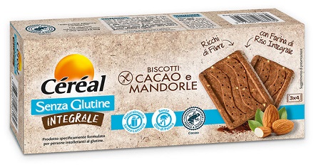 CEREAL SENZA GLUTINE INTEGRALE BISCOTTI CACAO E MANDORLE 150 G - Farmacia Mastrangelo 