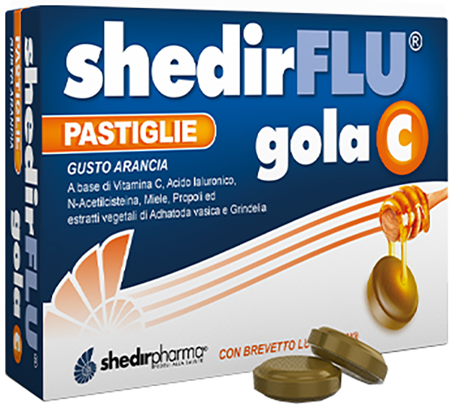 SHEDIRFLU GOLA C ARANCIA 36 PASTIGLIE - Farmacia Mastrangelo 