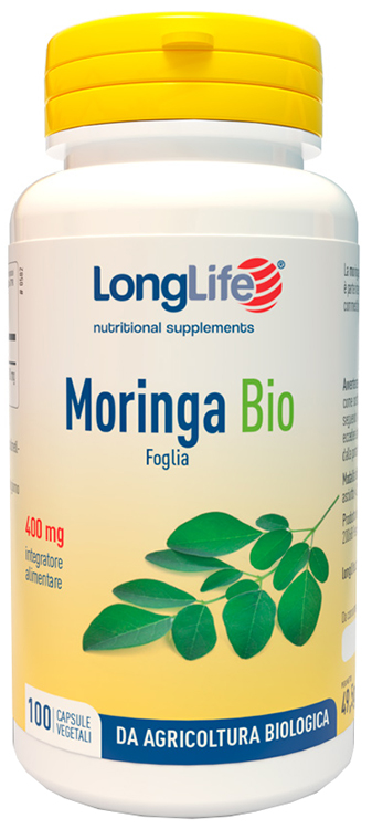 LONGLIFE MORINGA BIO 100 CAPSULE VEGETALI - Farmacia Mastrangelo 