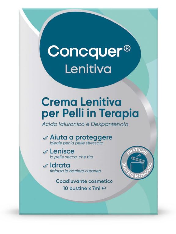 CONCQUER CREMA LENITIVA 10 BUSTINE DA 7 ML - Farmacia Mastrangelo 