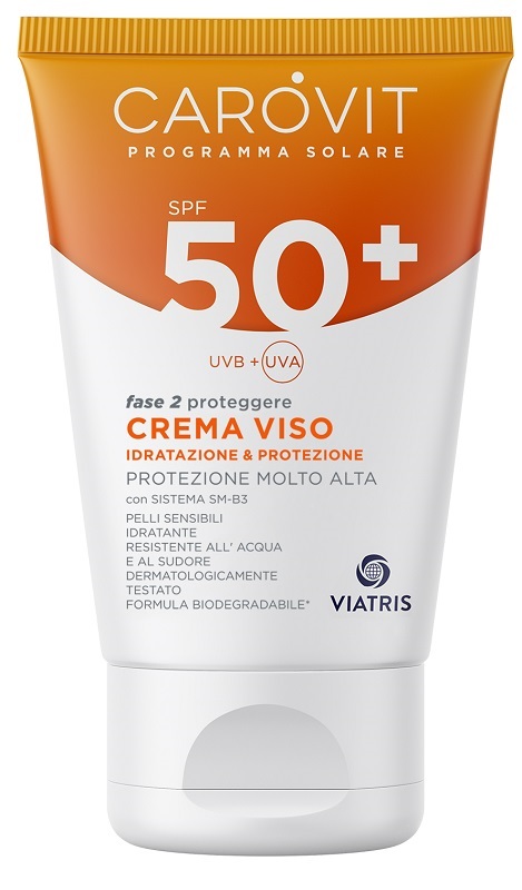 CAROVIT PROGRAMMA SOLARE CREMA VISO SPF50+ 50 ML - Farmacia Mastrangelo 