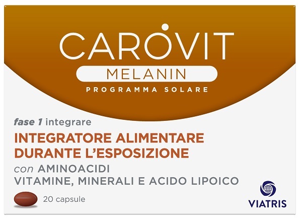 CAROVIT MELANIN PROGRAMMA SOLARE 20 CAPSULE - Farmacia Mastrangelo 