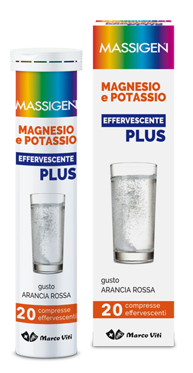 MASSIGEN MAGNESIO POTASSIO PLUS 20 COMPRESSE EFFERVESCENTI - Farmacia Mastrangelo 