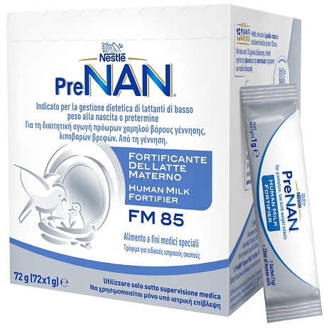 PRENAN FORTIFICANTE DEL LATTE MATERNO FM85 72 BUSTINE X 1 G - Farmacia Mastrangelo 