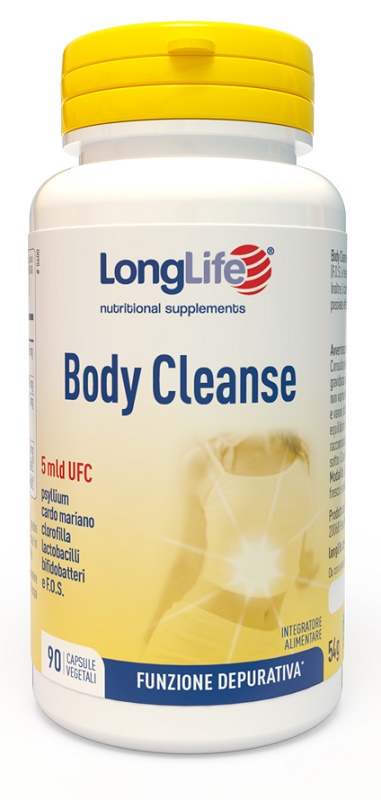 LONGLIFE BODY CLEANSE 90 CAPSULE VEGETALI - Farmacia Mastrangelo 